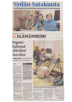 06.02.2014  Sydän Satakunta
Paperi hahmot eläviksi kuvaksi