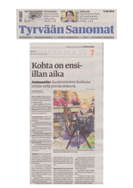 13.02.2014 Tyrvään Sanomat
Kohta on ensi-illan aika